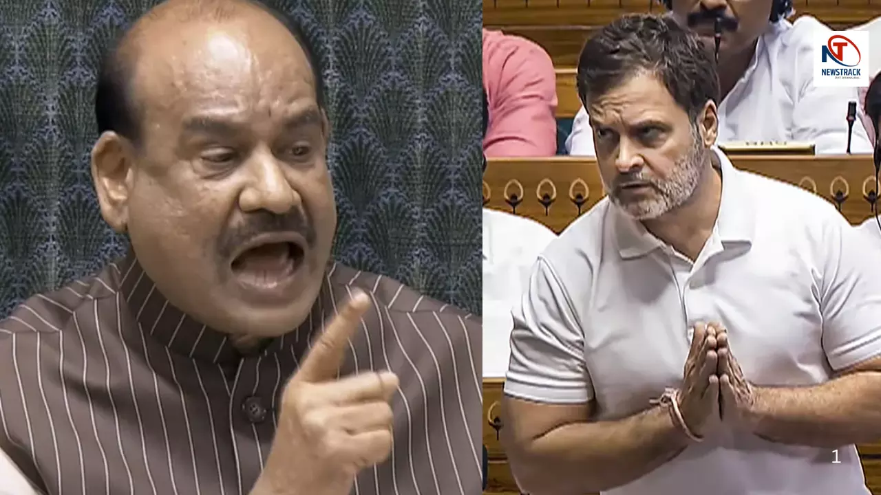 Om birla and Rahul Gandhi