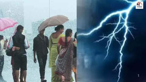 Rain alert in Delhi  UP Bihar and Rajasthan know todays weather