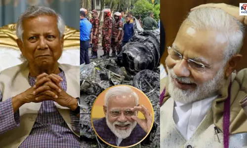 Mohammad Yunus and PM Modi