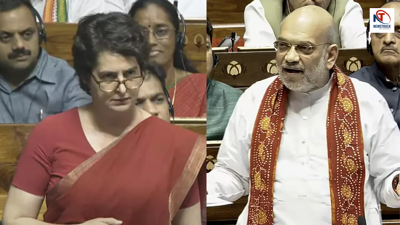 Priyanka Gandhi and Amit Shah