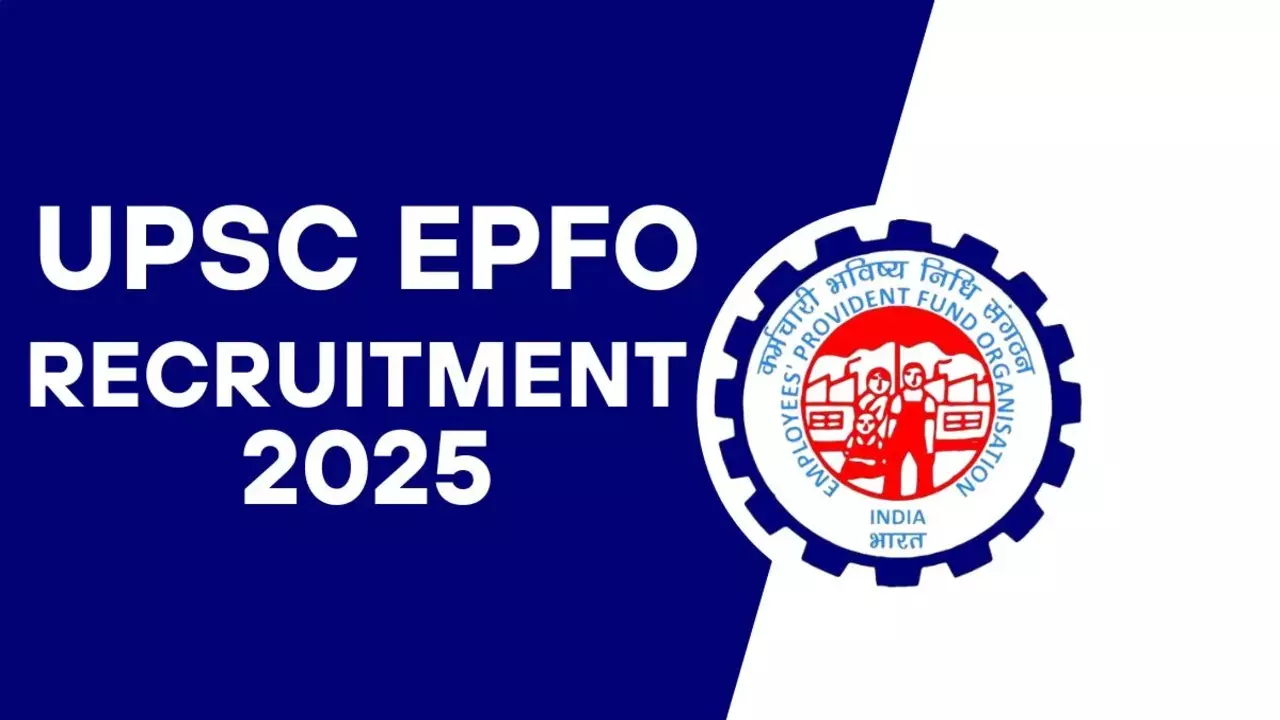 UPSC EPFO Recruitment 2025 apply online