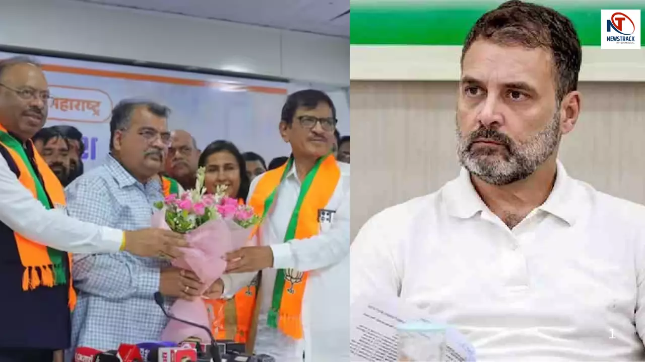Congress got big shock This former minister said goodbye to the party joined BJP Maharashtra politics