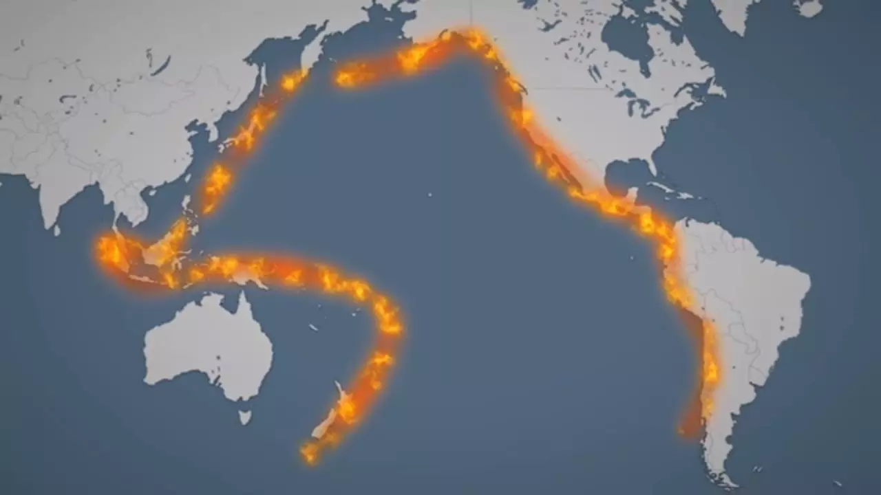Area of Rings of Fire