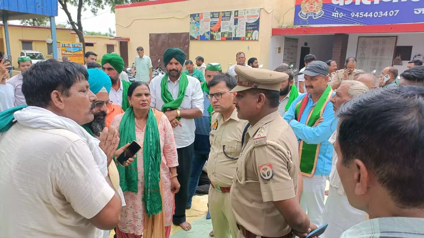 Bhakiyu Janashakti sit-in on kidnapping of minors, arrest of accused and demand fair investigation