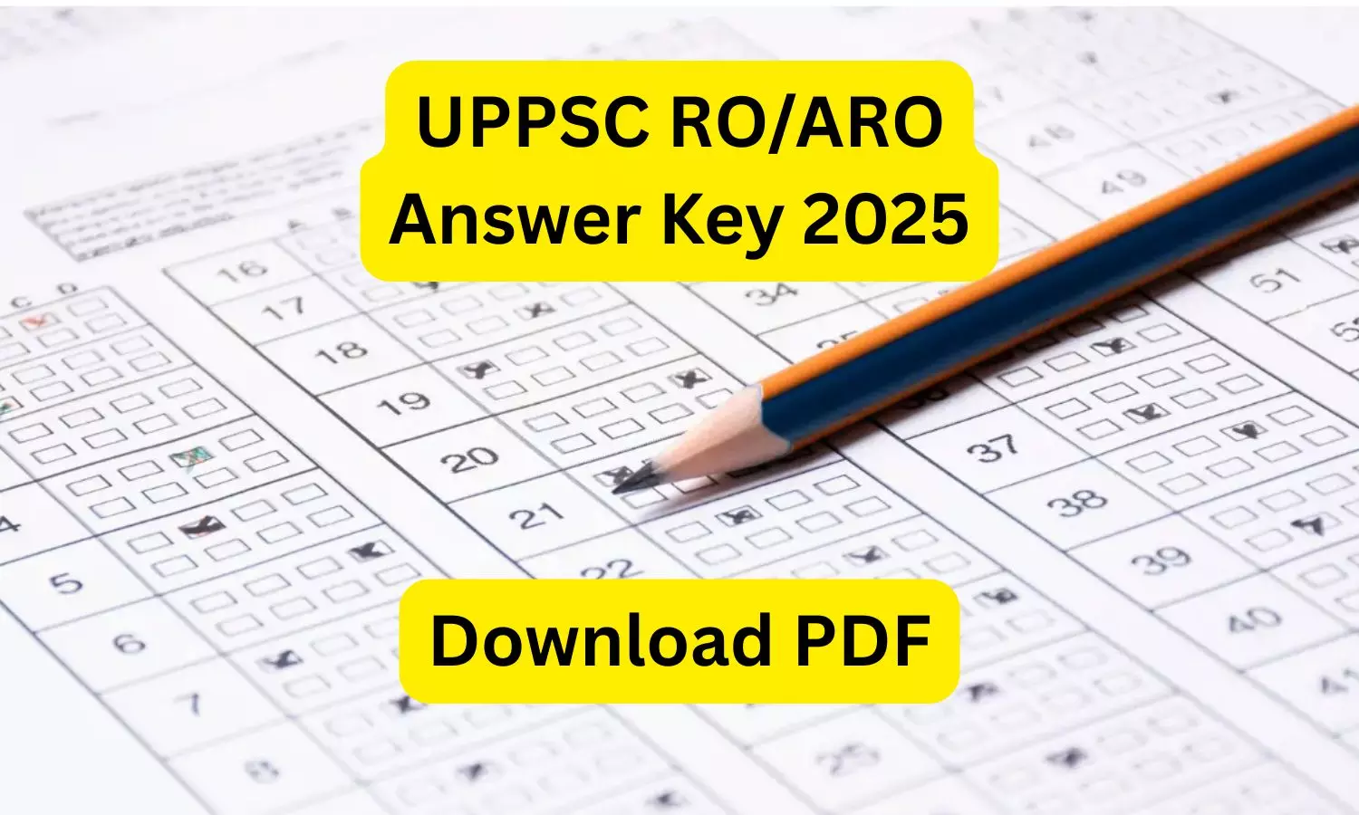 UPPSC RO/ARO Answer Key 2025