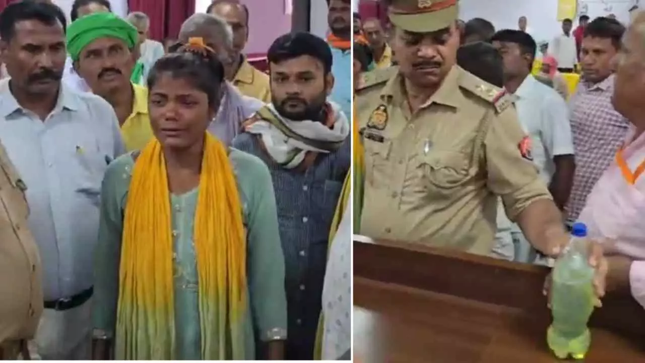 Lucknow News: तहसील दिवस पर पेट्रोल लेकर आत्मदाह करने पहुंची महिला, अधिकारियों से बोली- पति कर रहा प्रताड़ित, लखनऊ पुलिस नहीं ले रही एक्शन