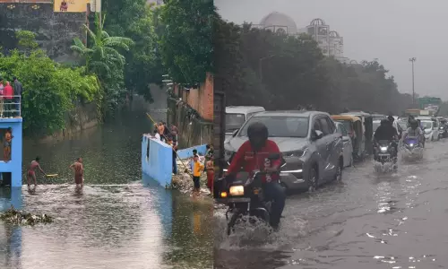 कुकरैल नाले में बच्चा बहा, नाले में कार गिरी, मूसलाधार बारिश ने लखनऊ नगर निगम की खोली पोल