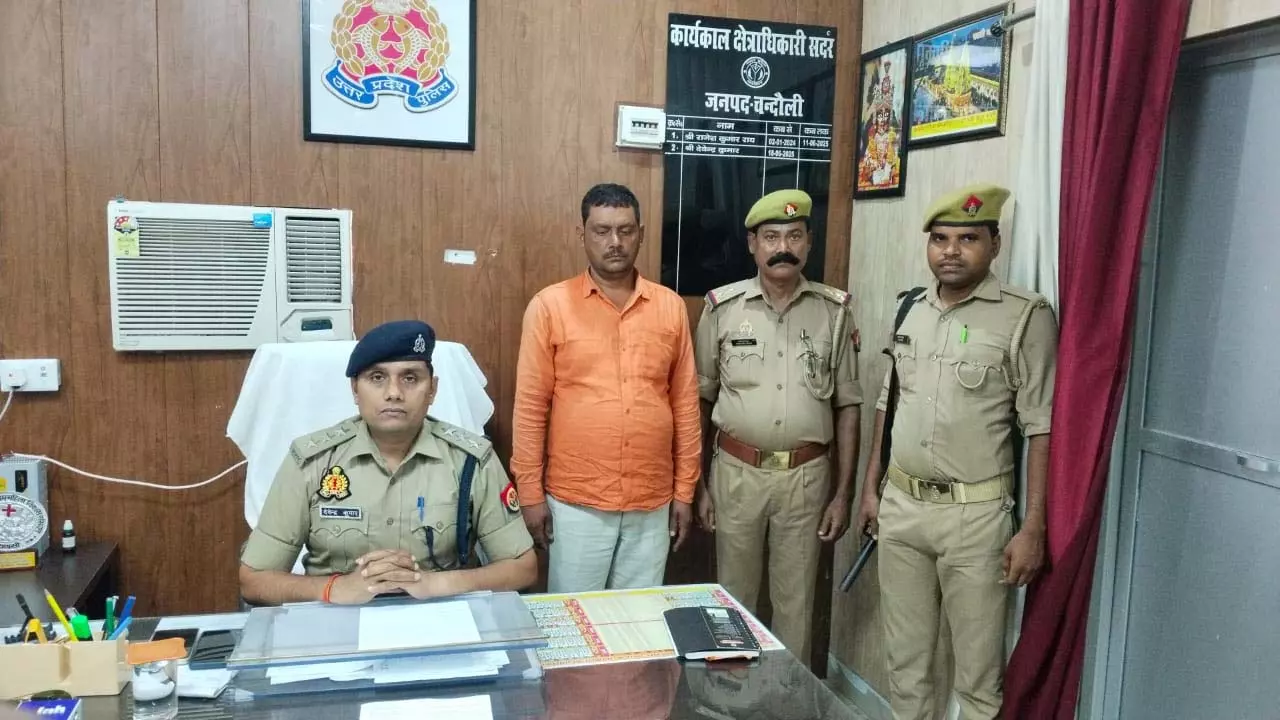 Police crackdown on illegal extortion, sand mafia member Akhilesh Yadav arrested