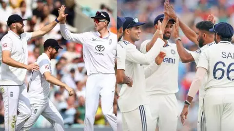 Ind vs Eng Oval Test: बस कुछ गेंदों का खेल बाकी! टीम इंडिया करेगी इतिहास या छिन जाएगा मैच? जानें पूरा हाल Ind vs Eng Oval Test: बस कुछ गेंदों का खेल बाकी! टीम इंडिया करेगी इतिहास या छिन जाएगा मैच? जानें पूरा हाल