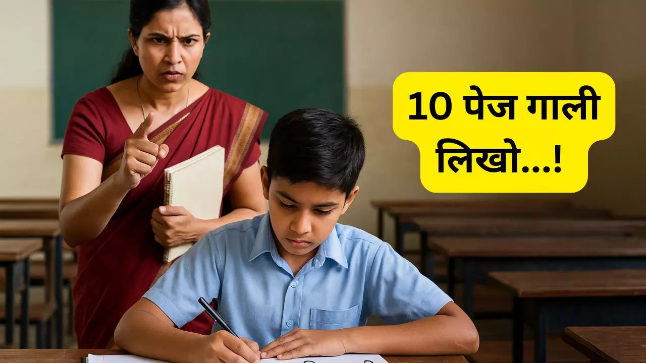 Teacher punished student to write 10 pages abuse