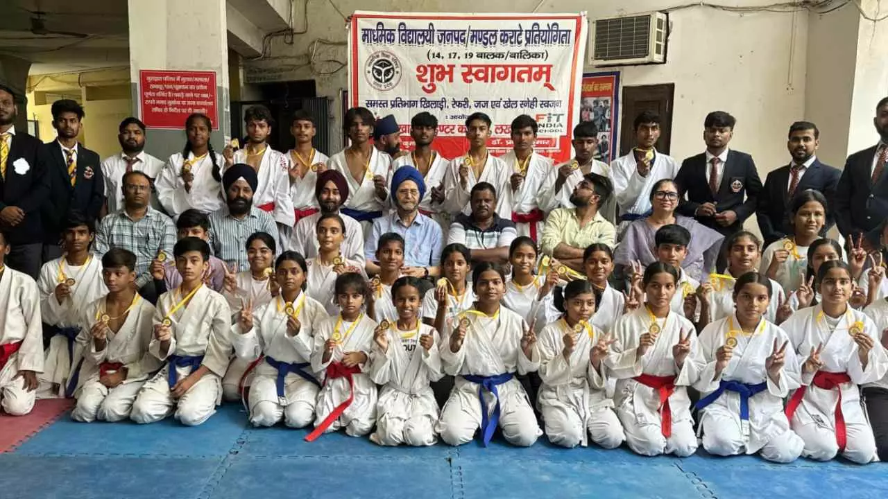 Karate competition in Lucknow