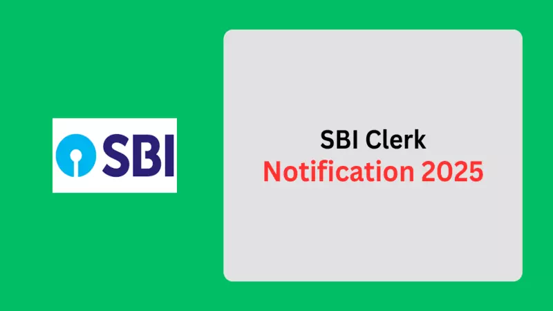 SBI Clerk Notification 2025