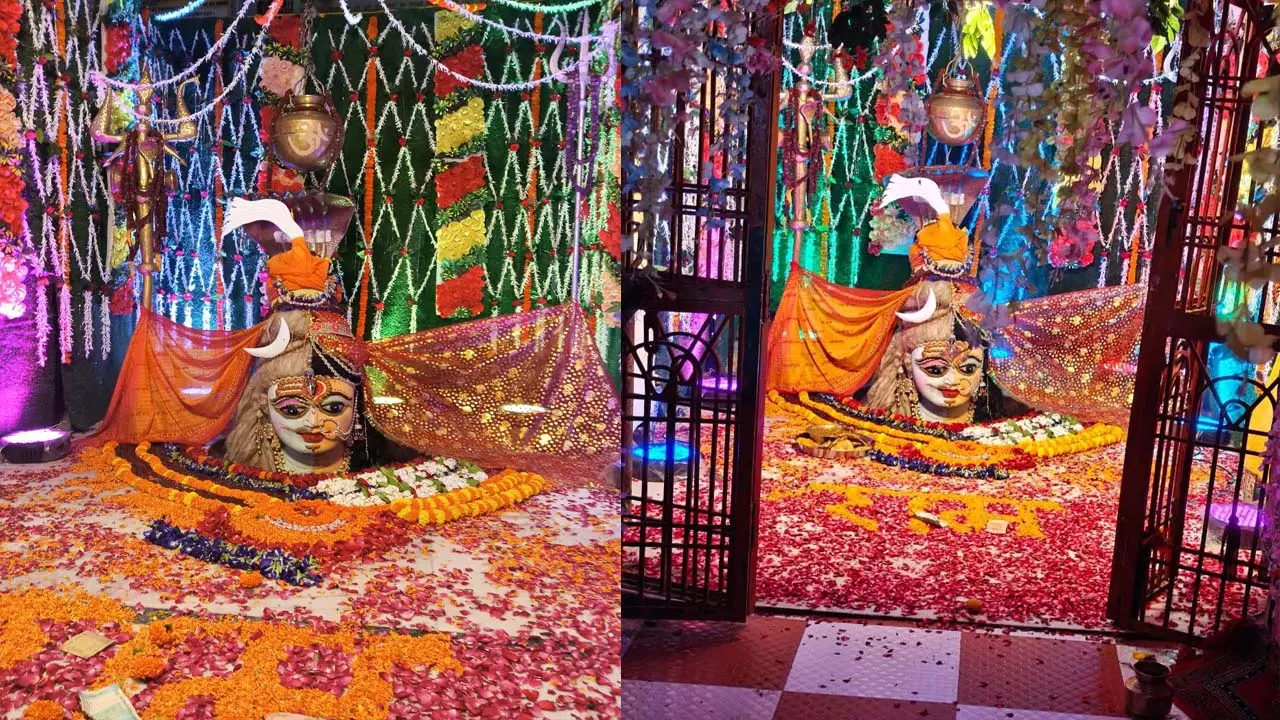 Bholenaths Shringar Festival sells Manbhavani Chta, Barila Mahadevs Ardhanarishwar Swaroop
