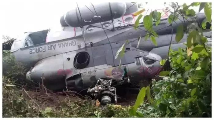 Horrific helicopter crash in Ghana