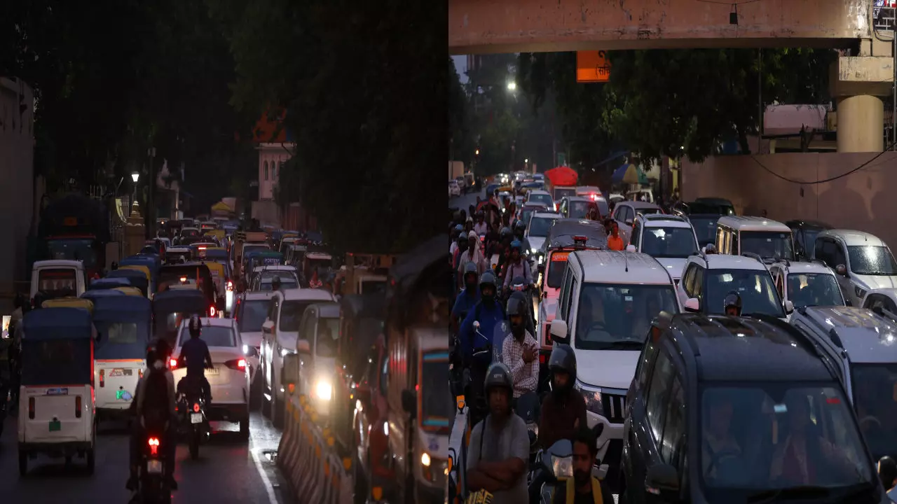 Lucknow News: जाम के झाम में फंसा पूरा लखनऊ! मूसलाधार बारिश ने शहर की रफ्तार को लगाई लगाम, रेंगते वाहनों के बीच फसी एम्बुलेंस