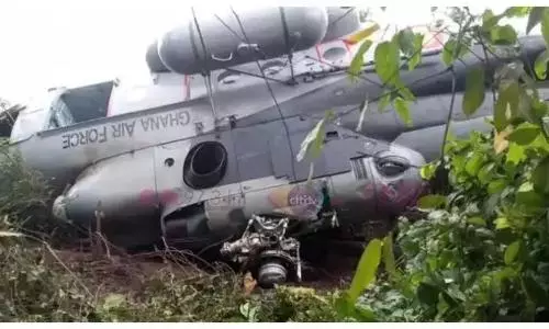 Horrific helicopter crash in Ghana