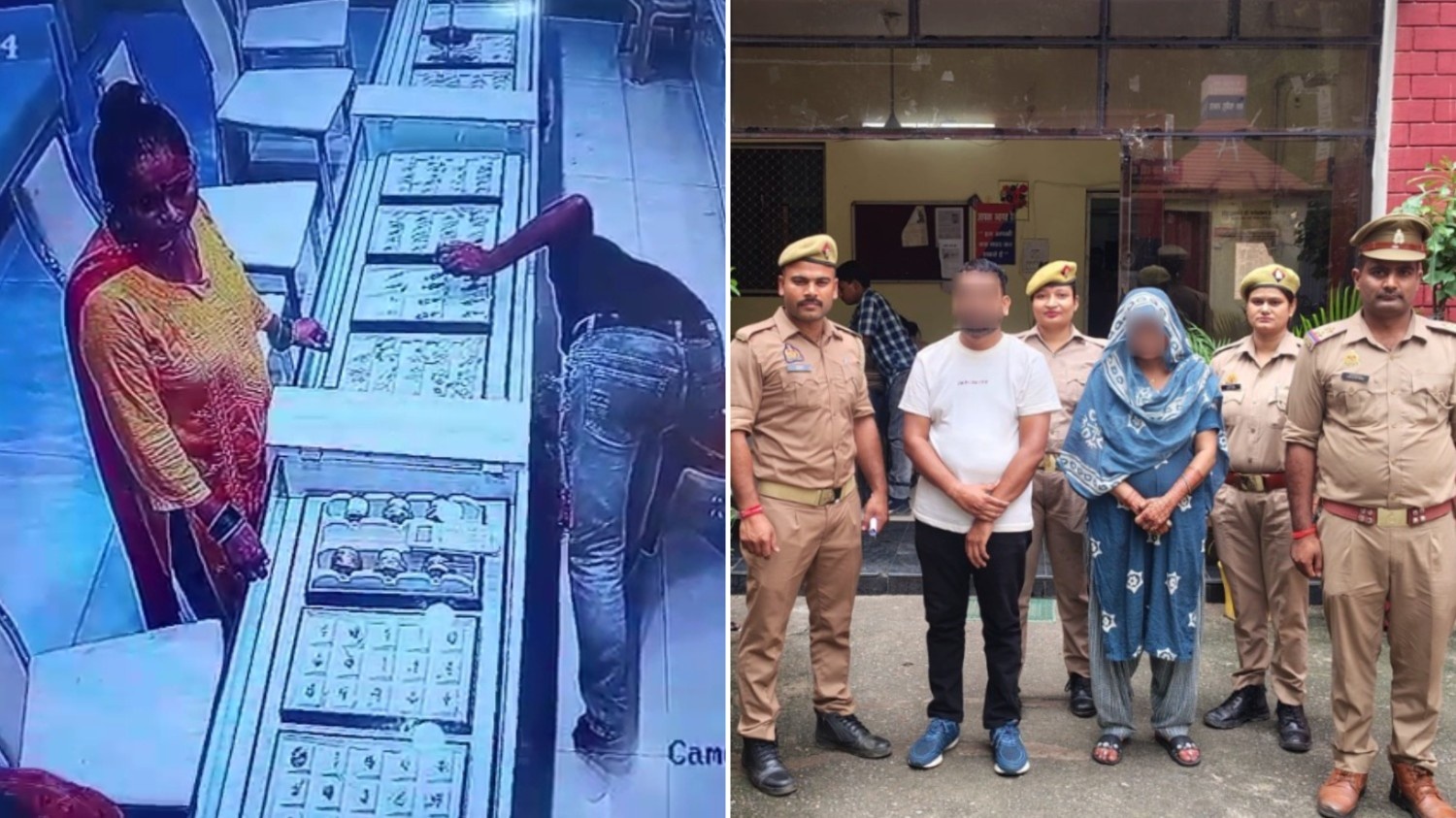 Lucknow Jewelry Shop Theft Woman Steals Gold Earrings Police Arrest ...