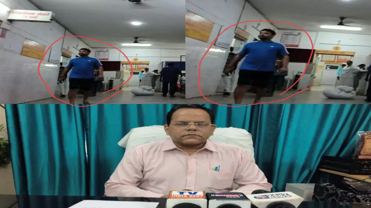 Etawah News: इटावा जिला अस्पताल में डॉक्टर की ड्रेस कोड की अनदेखी: स्वतंत्रता दिवस पर ऐसे पहुंचे ड्यूटी पर, जांच के आदेश