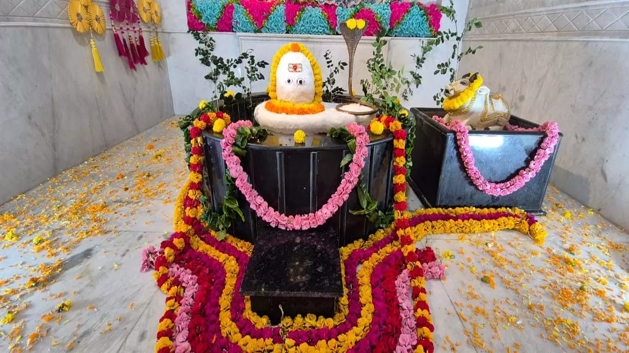 Baghpat News: भव्य फूलों की सजावट और बाबा बर्फानी के दर्शन से गूंजा नीलकंठ महादेव मंदिर