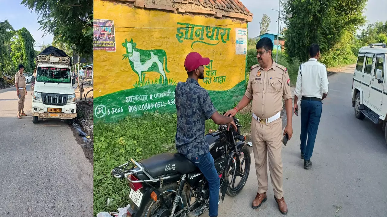 Chandauli News: यातायात पुलिस का विशेष अभियान: 80 वाहनों पर लगा भारी जुर्माना