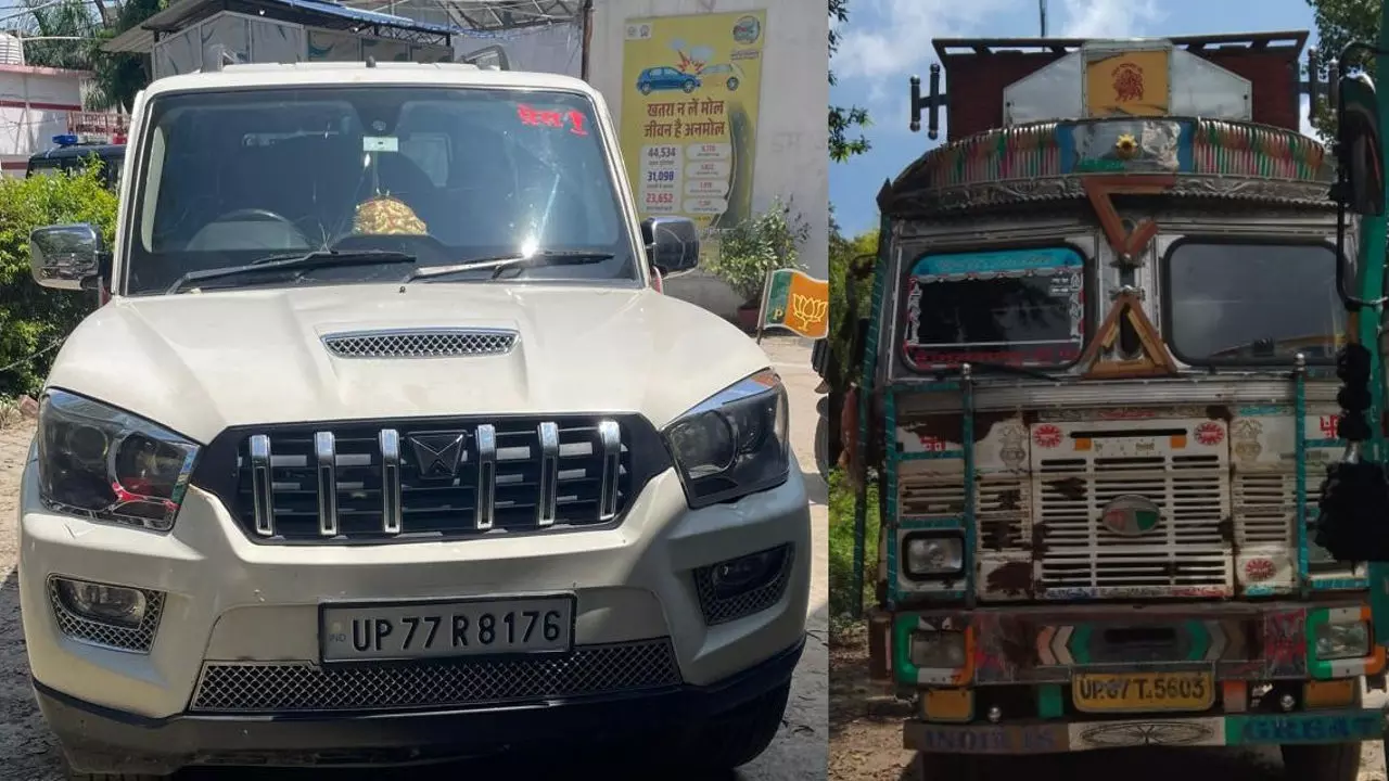 Chandauli News: पुलिस के हत्थे चढ़े 3 गो-तस्कर, 10 गोवंश और दो वाहन बरामद