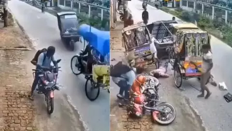 Road Accident Funny Video Road Accident Funny Video