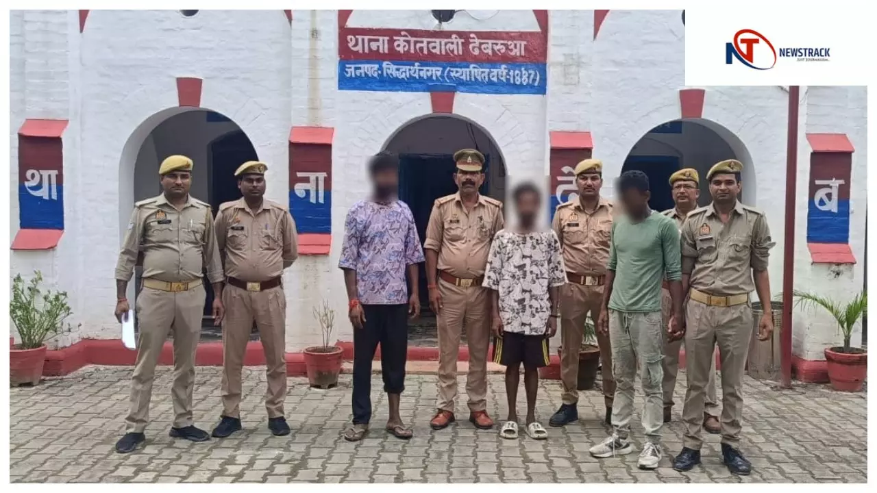 Siddharthnagar News: चोरी के तीन वांछित अभियुक्त गिरफ्तार, सोने-चांदी के आभूषण व नकदी बरामद