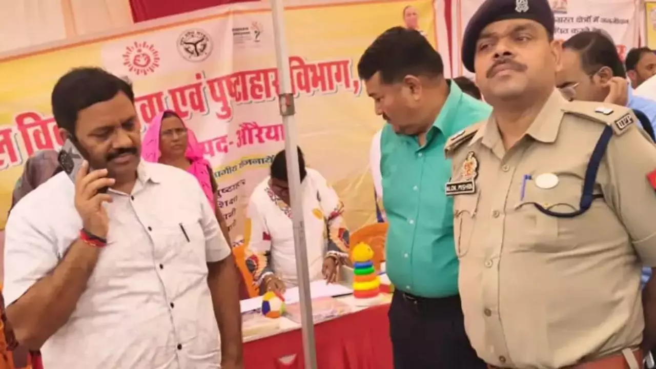 Relief Camp for Yamuna Flood Affected Villages in Auraiya