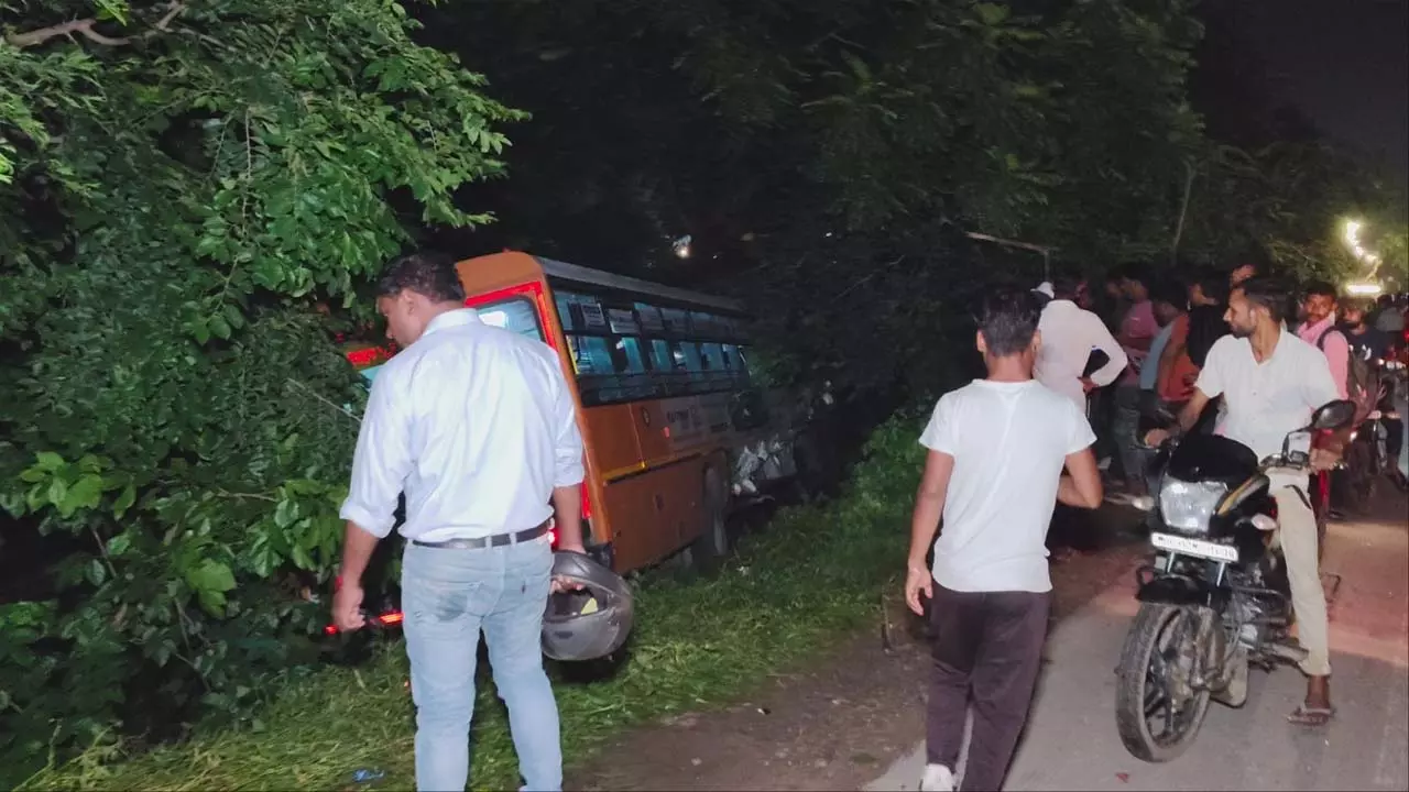 Roadways Bus Accident on Highway