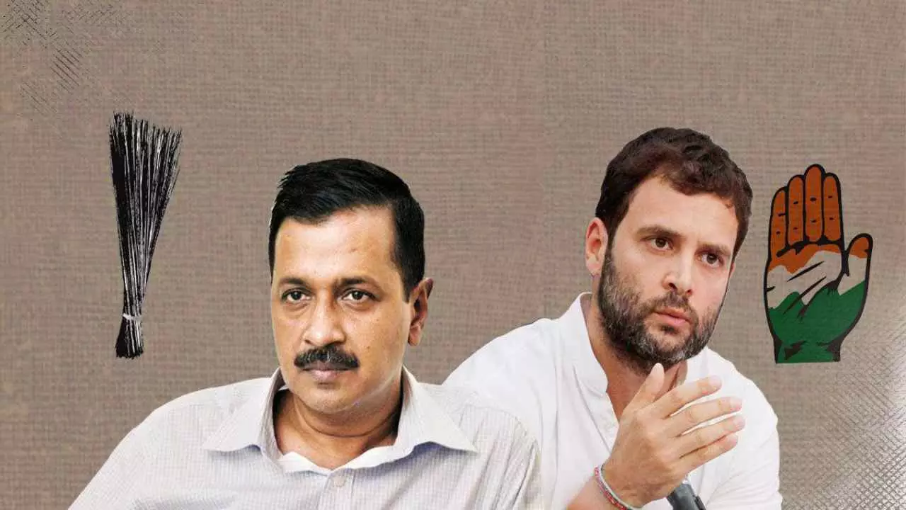 राहुल गांधी पर अचानक बरस पड़े केजरीवाल, क्या है AAP का प्लान?, तैयार हो रही है कोई नयी रणनीति राहुल गांधी पर अचानक बरस पड़े केजरीवाल, क्या है AAP का प्लान?, तैयार हो रही है कोई नयी रणनीति