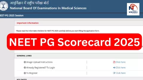 NEET PG 2025 Scorecard Download NEET PG 2025 Scorecard Download