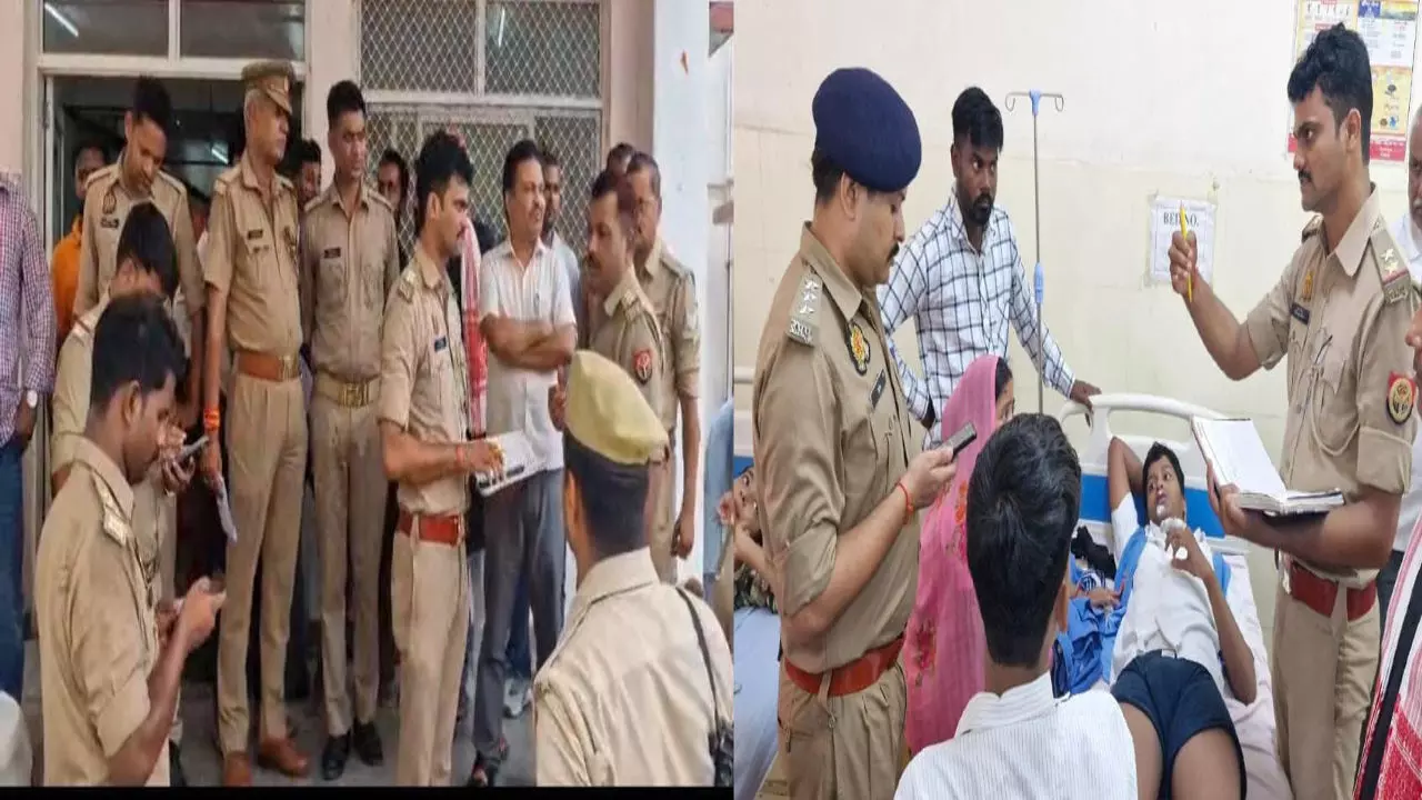 Azamgarh News: स्कूल बस और ट्रेलर की टक्कर,14 बच्चे घायल, 4 की हालत गंभीर