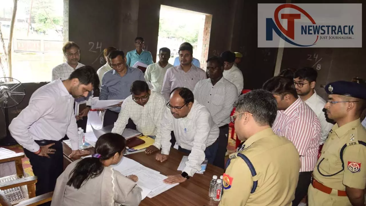 Nodal officer inspected under construction police station, residential complex, distributed modern agricultural equipment to farmers