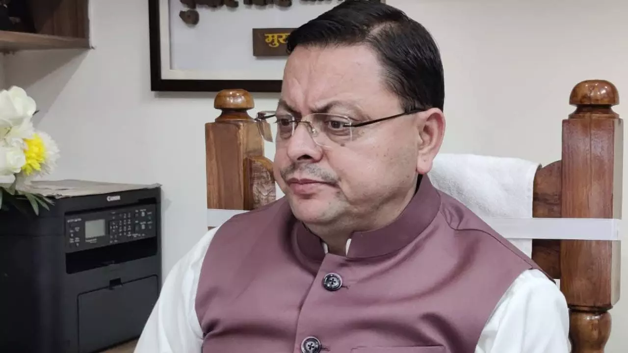उत्तराखंड के मुख्यमंत्री पुष्कर सिंह धामी
