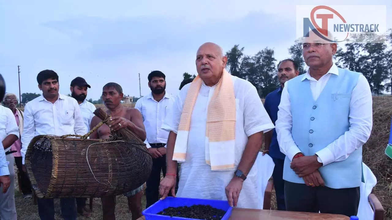 Agriculture Minister Surya Pratap Shahi was also present at Agriculture University