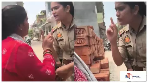 जमीन कब्जा कराने पहुंची लखनऊ पुलिस की महिला दरोगा ने गर्भवती महिला से की धक्का मुक्की