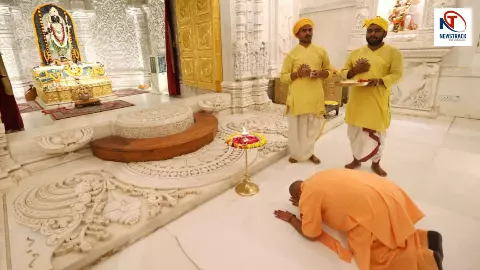 सीएम योगी ने हनुमानगढ़ी में लगाई हाजिरी, रामलला के श्रीचरणों में झुकाया शीश
