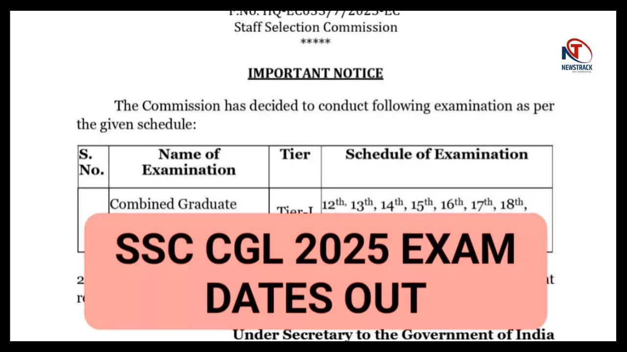 SSC CGL Exam 2025 Date