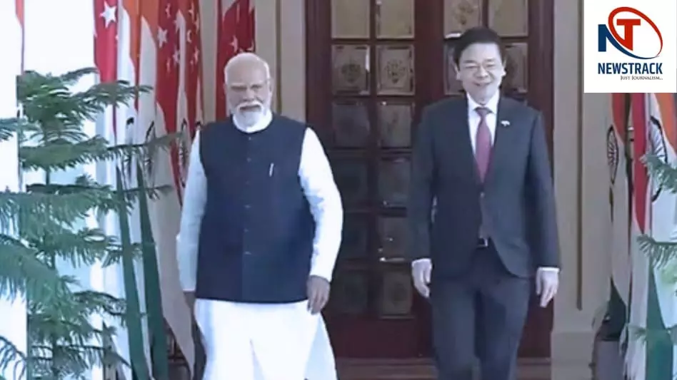 PM Modi Lawrence Wong meeting