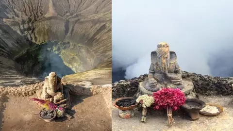 Ganesha statue Mount Bromo Ganesha statue Mount Bromo