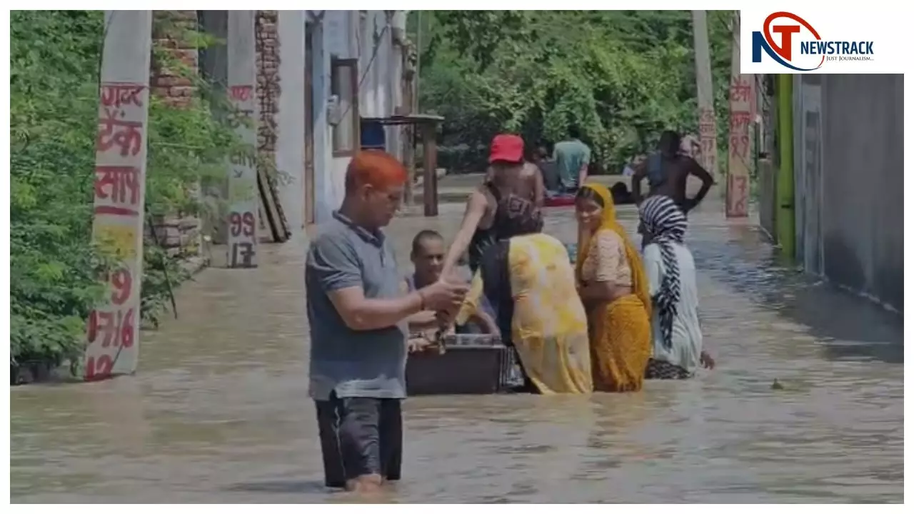 मथुरा में यमुना का कहर, जलस्तर 167.55 मीटर पहुंचा, 2023 की बाढ़ का रिकॉर्ड टूटा