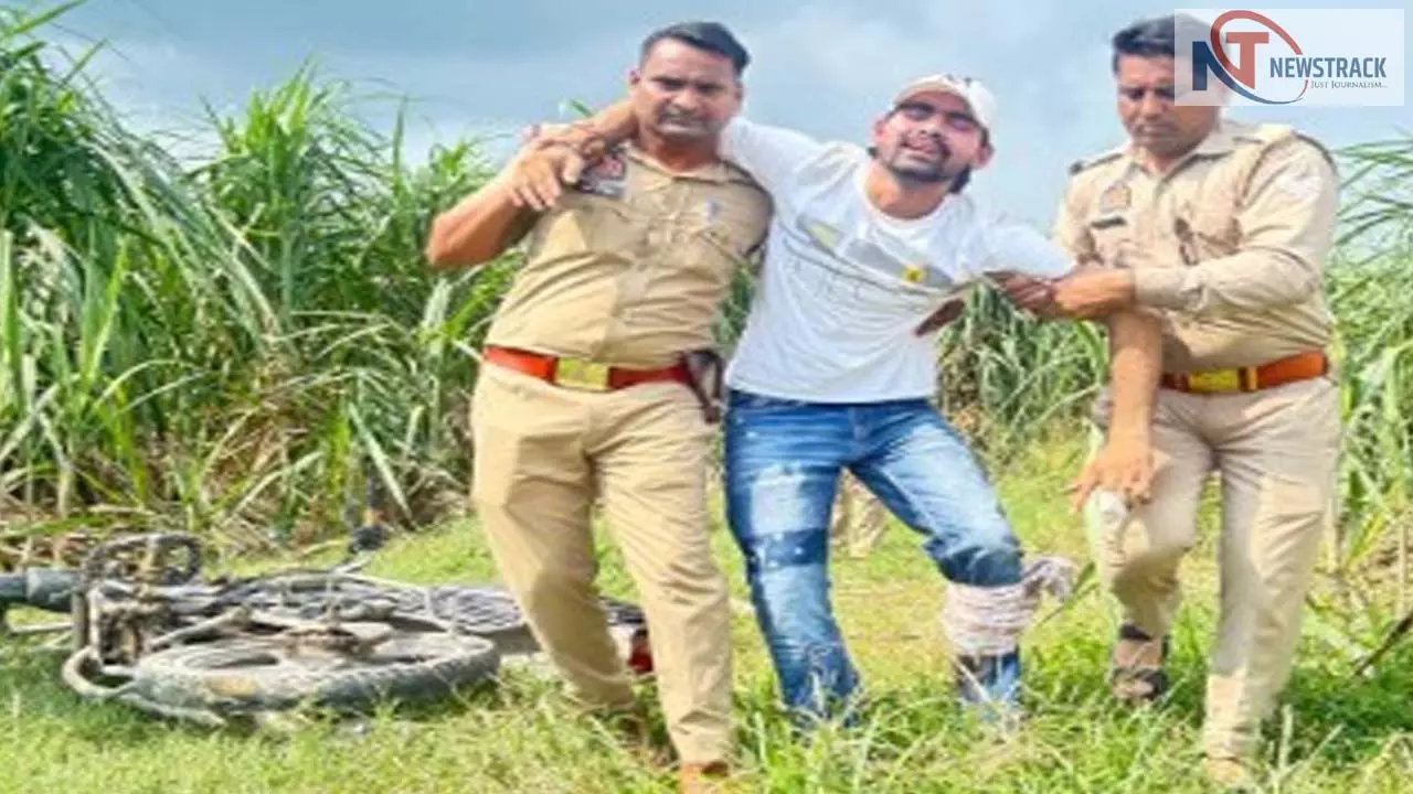 Encounter in Meerut: Four aid smugglers linked to gangsters network recover heavy weapons