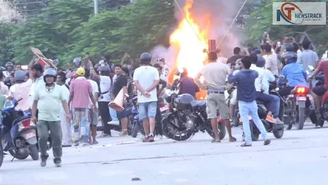 Violent demonstrations in Nepal: Customs office burnt down, high alert on India-Nepal border
