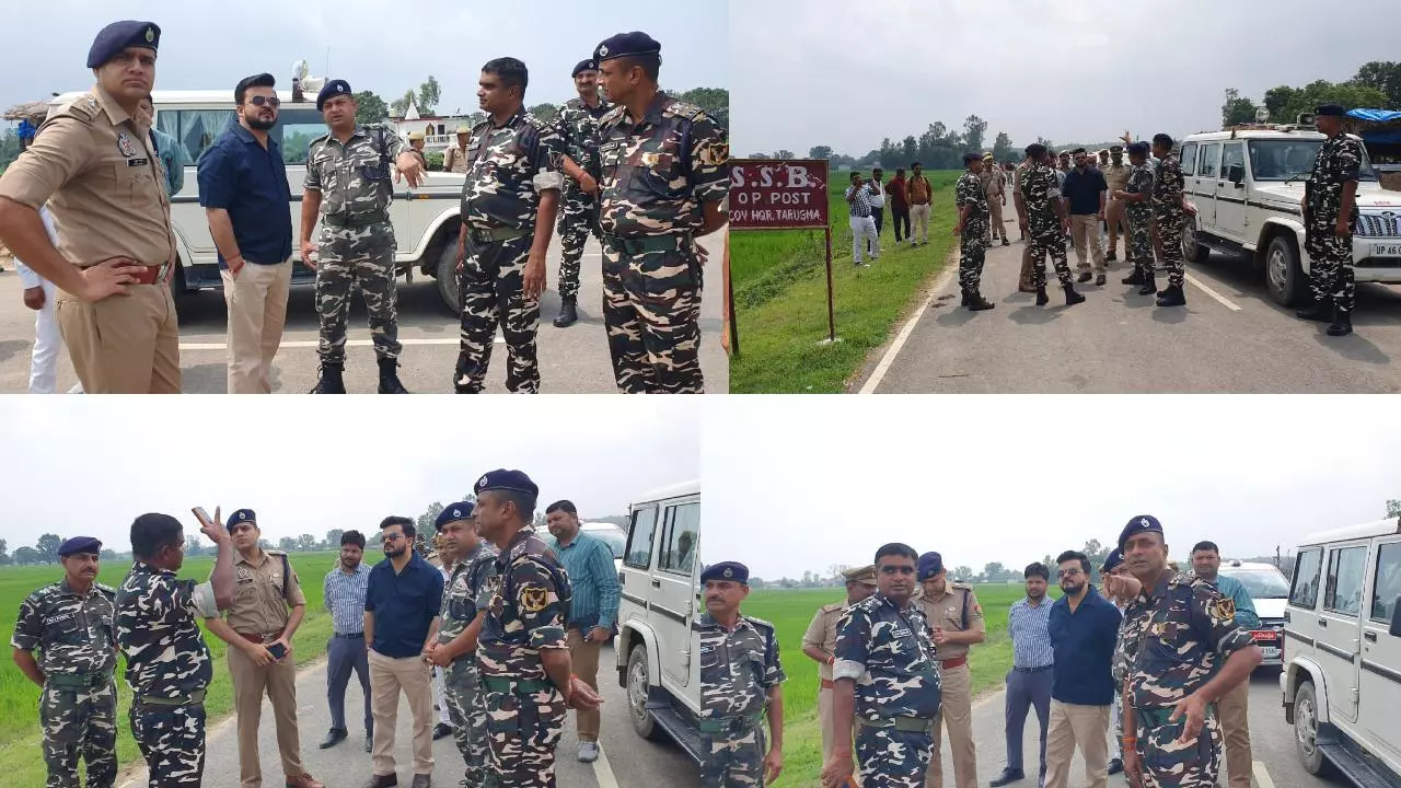 Shravasti News: नेपाल विरोध के बीच प्रशासन सतर्क, डीएम-एसपी ने सीमा क्षेत्रों का किया निरीक्षण