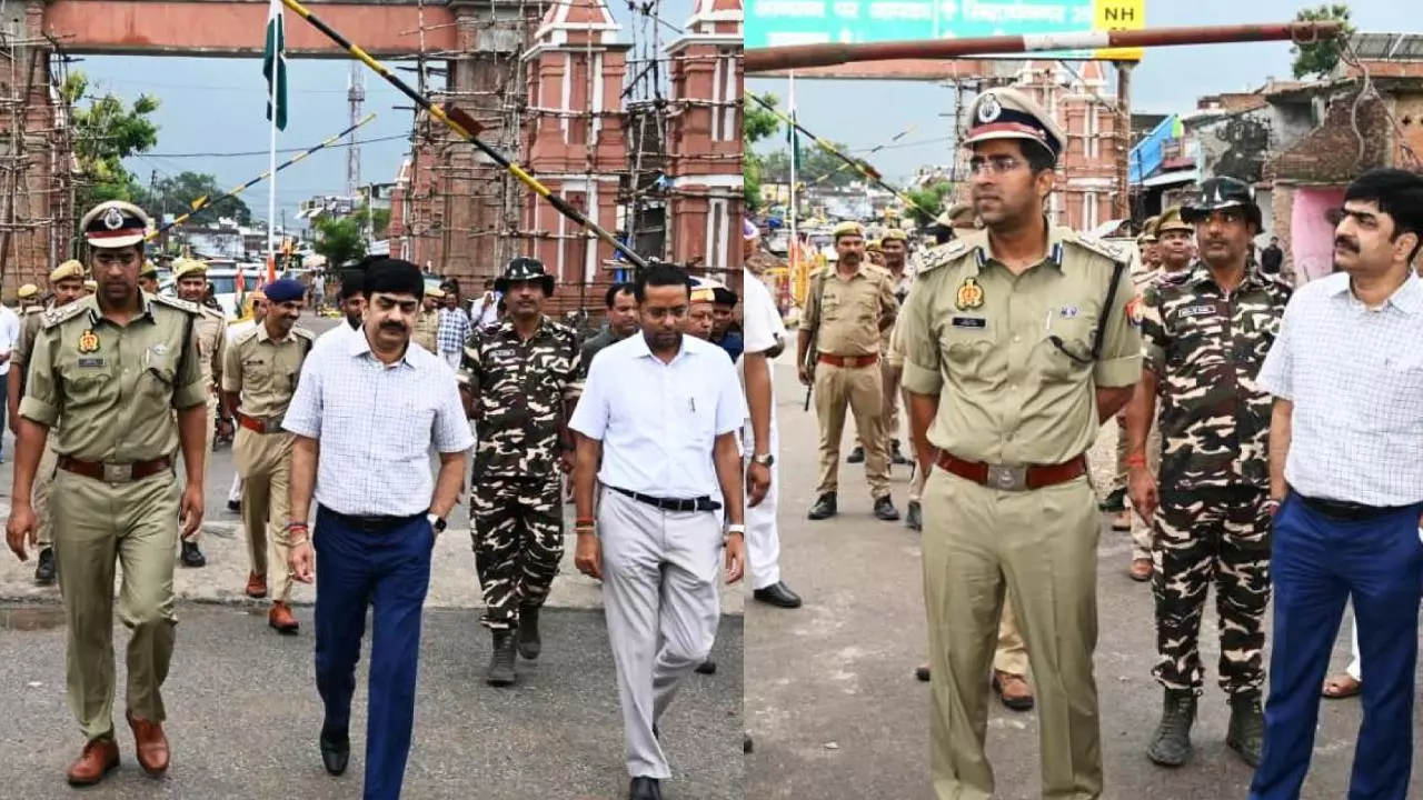 नेपाल में हिंसक प्रदर्शन के चलते भारत-नेपाल सीमा पर सुरक्षा कड़ी, आला अधिकारियों ने किया निरीक्षण