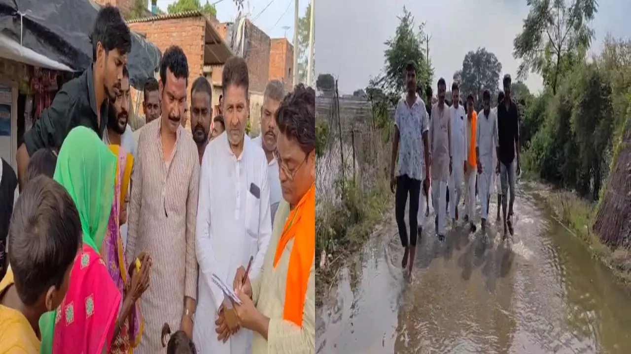 Kannauj News: बाढ़ प्रभावित इलाकों में पहुंचे भाजपा जिलाध्यक्ष वीर सिंह भदौरिया, पीड़ितों को दी राहत