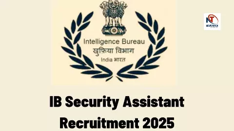 IB Security Assistant Recruitment 2025