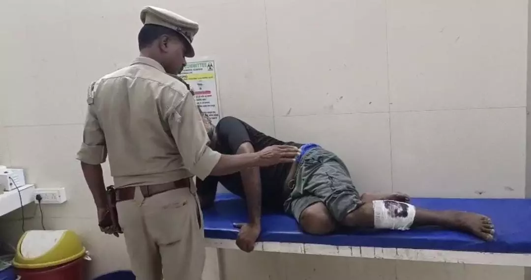 Moradabad: मुरादाबाद में गौ-तस्करों से मुठभेड़, एक बदमाश घायल, इंस्पेक्टर भी जख्मी