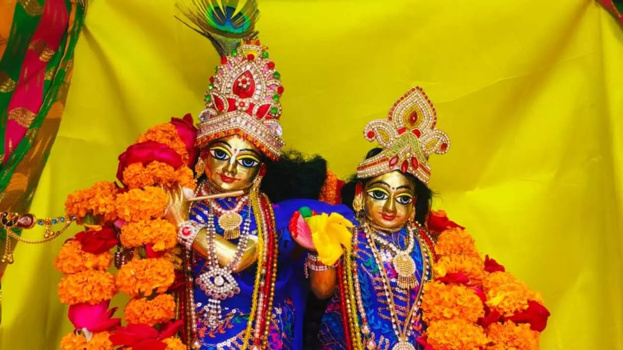 श्री राधारानी तीन वन ब्रज परिक्रमा में जलभराव, भक्त नहीं कर पाए दर्शन