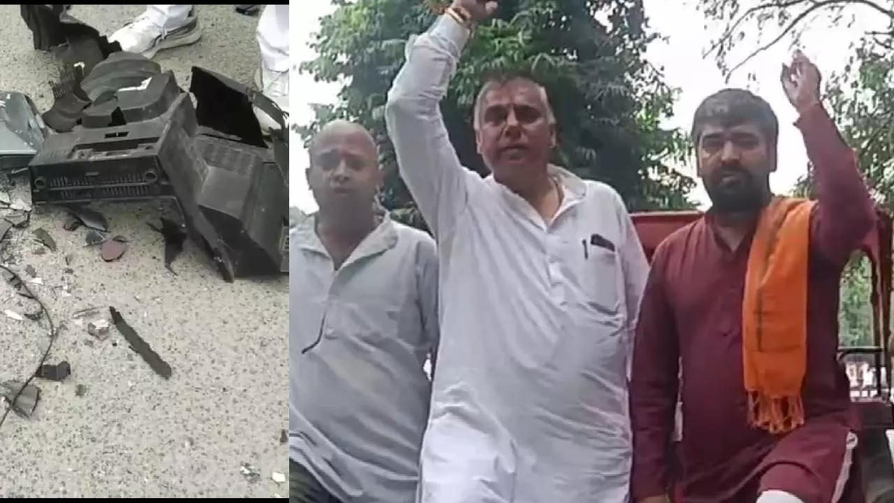 Meerut News: भारत-पाक मैच का विरोध: मेरठ में फूटा गुस्सा, टीवी तोड़कर जताया आक्रोश